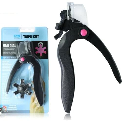 French Manicure Word Nail Adjustable Clippers Turntable Lightweight Crystal Nail Scissors U-shaped Scissors