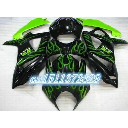 Fairing For SUZUKI GSX-R1000 K7 07 08 Green Black GSX R1000 GSXR 1000 K7 07-08 GSXR1000 2007 2008 Body