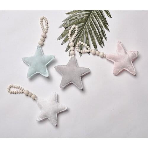 Nordic wood Pentagram love moon tent childrens bed wall decoration photography props room decor