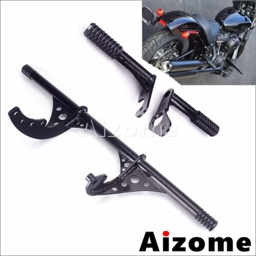Black Steel Motorcycle Crash Bar Passenger Peg Slider Crash Bumper Kit For Harley Softail Street Bob Low Rider 2018 2019 2020