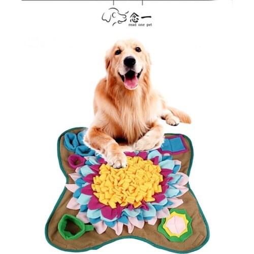 Pet Dog Snuffle Mat Slow Feeding Mat Washable Foraging Smell Training Puzzle Toy Pet Dog Stress Relief Sniffing Training Blanket