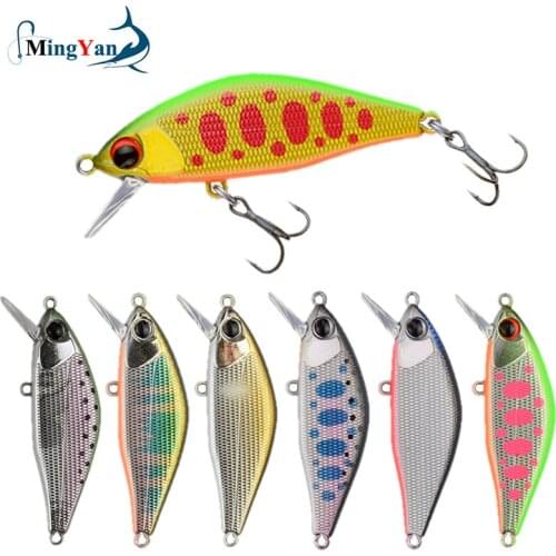1pcs Japan Design High Quality Hard Fishing Lure Pesca Issen 45mm 4g Sinking Stream Bait for Trout Pike Perch Bass
