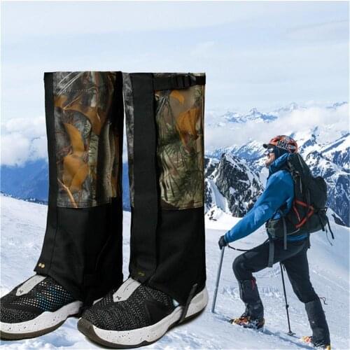 Adjustable Camping Guard Foot Cover Oxford Cloth Wear-Resistant Waterproof Hiking Leggings Dirty/Snake Prevention Outdoor Gaiter