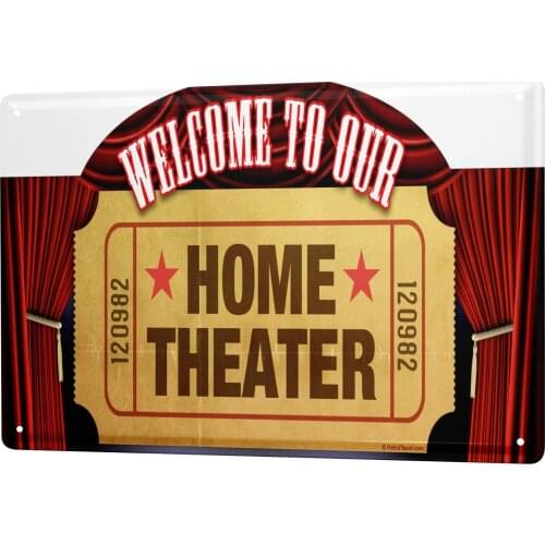 SINCE 2004 Tin Sign Metal Plate Decorative Sign Home Decor Plaques Sayings Welcome Theater Metal Plate 8X12