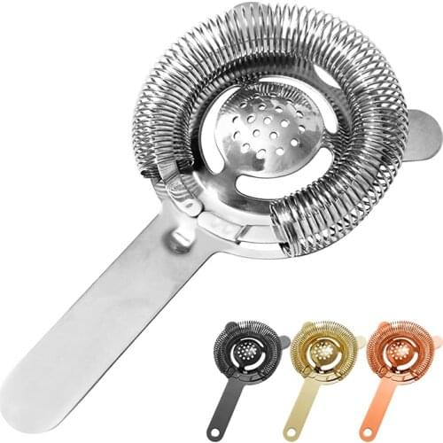 Cocktail Strainer Stainless Steel - Bar Strainer for Professional Bartenders and Cocktail, Shaker Mixer Filter Drink Bars