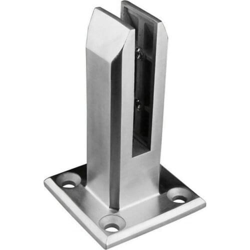 Heavy Duty Stainless Steel Glass Pool Fence Clip Floor Glass Stand Fixed Fittings Clamp SCIE999