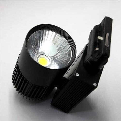 4Wires 3 Phase 35W Dimmable COB LED track light Track rail LED spot light Clothing store lights Industrial lighting Wall lamp