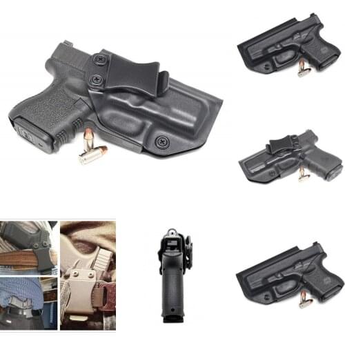 Inside The Waistband IWB Kydex Holster Custom Fit For Glock 26 27 33 Gen1-5 Concealed Carry Guns Pistol Case kydex belt clip