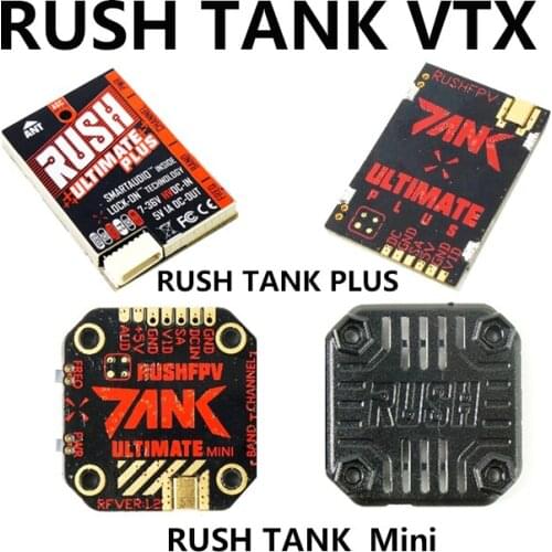 High quality RUSH TANK Ultimate Mini/TANK PLUS VTX 5.8GHz 48CH 2-8s 800mW Video Transmitter Smart Audio AGC MIC FPV Racing Drone