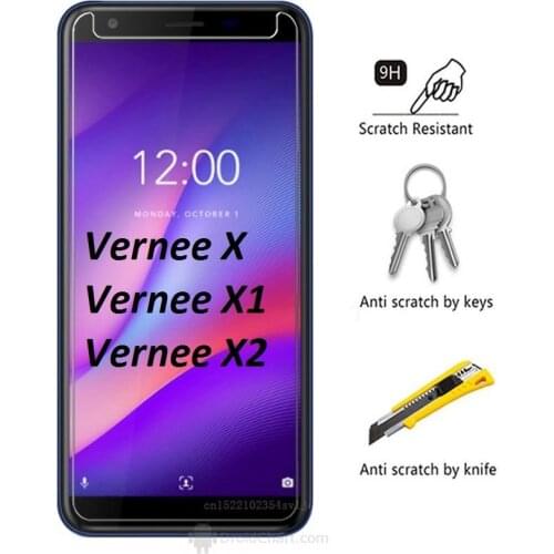 For Vernee X Tempered Glass Vernee THOR Glass Front Protective Glass Screen Protector Transparent Film Thor plus