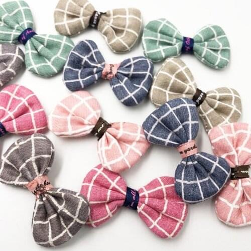 10pcs Padd Ribbon Bows Flowers Wedding Appliques DIY Craft U pick