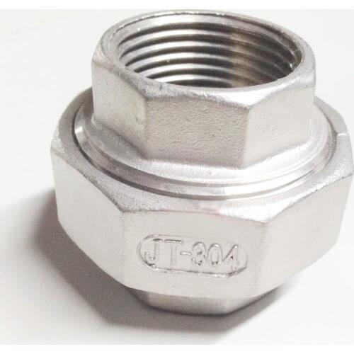 2" BSP Female Thread 304 Stainless Socket Union Set Pipe Fitting Connector 1.6 Mpa