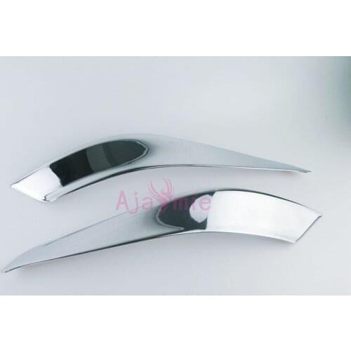 2016 2017 Rear Side Bmper Trim ABS 2pcs Frame Panel Overlay Kit Chrome Car Styling For Toyota RAV4 Accessories