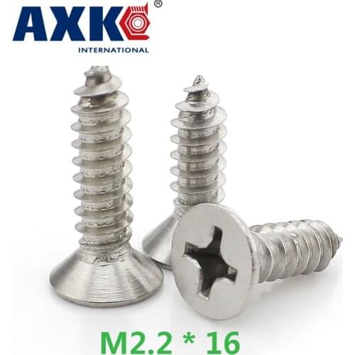 2021 New Arrival Limited Screws For Laptops Vis 45pcs 304 Stainless Steel Countersunk Head Tapping Screws M2.2 * 16 Gb846