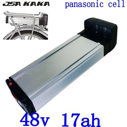 Electric bicycle battery 48V 500W 750W E-bike Battery 48V 17AH 18AH 17.5AH Lithium battery use panasonic cell with 2A charger