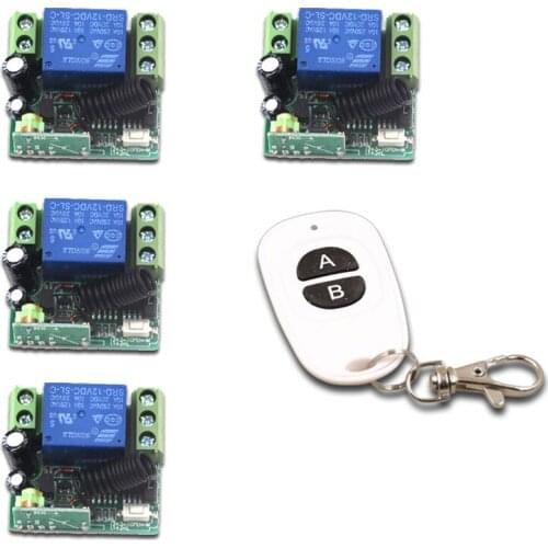 Wireless Remote Control Switch DC 12V RF Remote Plug 1CH 1 CH 10A Relay Receiver Transmitter 315Mhz/433Mhz