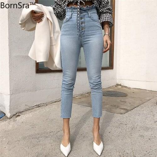 Bornsra Women's Skinny Jeans