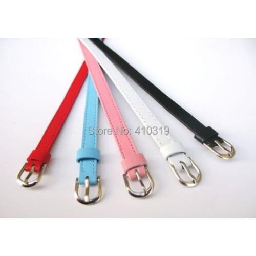 100pcs/lot 8mm wide / 21cm length Genuine Leather wristband / bracelet