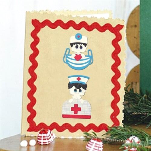 Doctor And Nurse 2020 Hot Metal Cutting Dies For Scrapbooking Photo Album Craft Die Cut Embossing Stencil Card Making