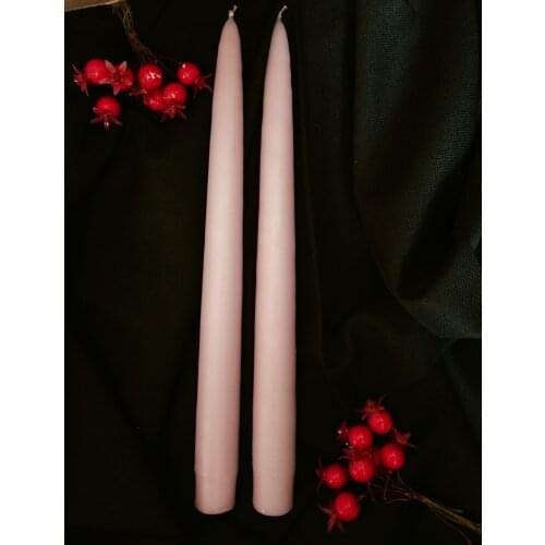 TWO CANDLES FOR CANDLESTİCKS ROSE (MATTE)