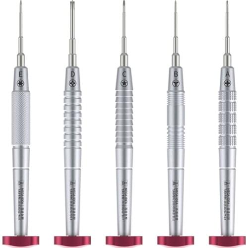 QIANLI Precision Magnetic Screwdriver Set Cross Pentalobe Y0.6 Aluminum Handle for iPhone X 8 7 6 Opening Repair Tool Sets