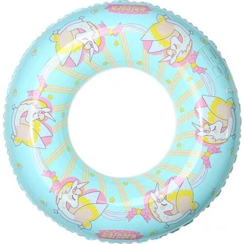 Inflatable Lovely Unicorn Adult Child Swimming Ring Beach Summer Party Decoration Pool Float Toys Thicken High Quality Lifebuoy