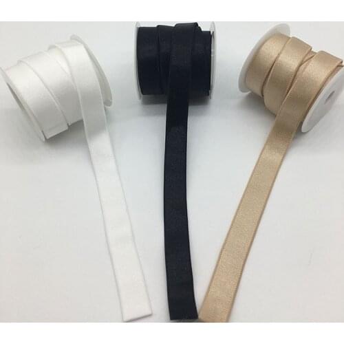 1cm 1.5cm 1.8cm 5Yard Nylon Stretch Elastic Band Shiny Shoulder Strap For Sewing Craft Women Underwear Bra Accessories Material