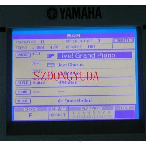New Original For YAMAHA PSR S500 PRS-S500 LCD Screen Display Module