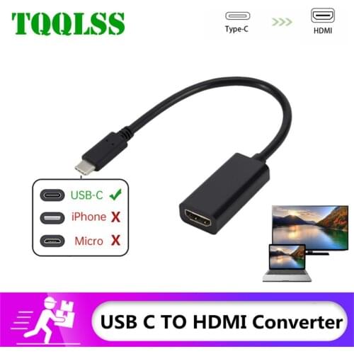 Type-c to HDMI adapter usb-c to HDMI adapter USB 3.1 male-to-female converter, suitable for Huawei Matebook/Smasung/MacBook2016