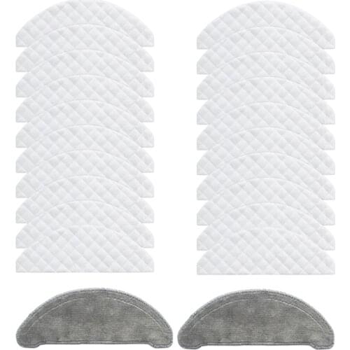 Promotion!22Pcs Replaceable Mop Cloths Disposable Cloths Sets Parts for Roidmi EVE Plus Robot Vacuum Cleaner Parts
