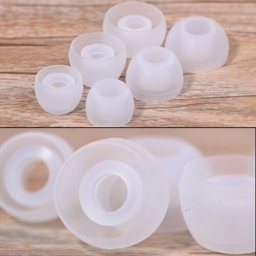 1 Pc Clear Silicone Earphone Replacement Ear Buds Tips For Phone Headphone LX9B
