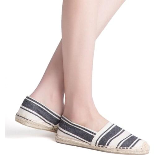 2020 Zapatillas Mujer Casual Espadrilles Shoes Ladies Womens Casual Breathable Flax Canvas For Girls Woman Flats Loafer Straw