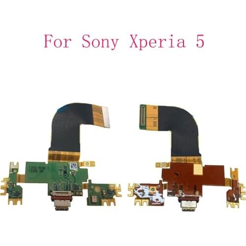 USB Charging Port Flex Cable Connector For Sony Xperia 5 J8210 J8270 J9210 Charger Flex Module