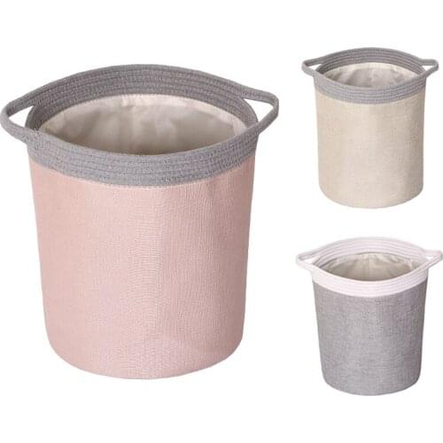 Waterproof Storage Basket with Handles Kids Toy Nursery Clothes Storage Organizer Collaspible Laundry Hamper Sundries Container