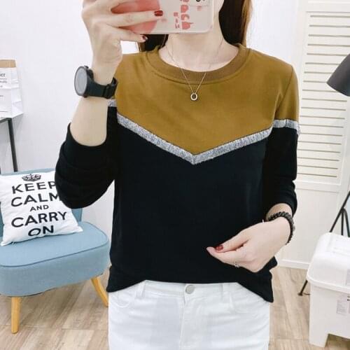 Shintimes Sudaderas Mujer 2020 Striped Sweatshirt Women New Autumn Pullover Colorblock Long Sleeve Korean Clothes Vetement Femme