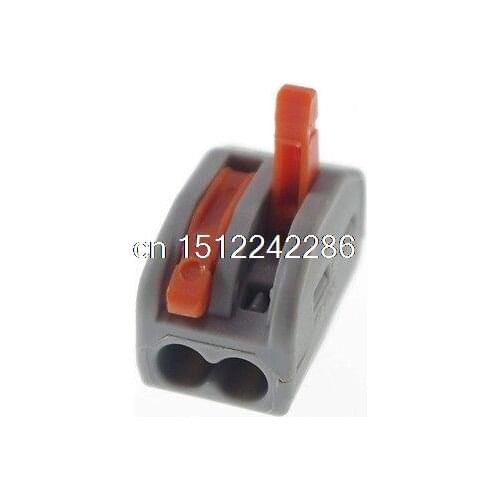 10 Cable Terminal Block Wire Spring Connector (2 Pin 32A Push Clamp Solderless)