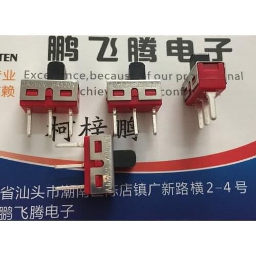 2PCS/lot Taiwan Dailywell Q15 5MS1S402M2QEA toggle switch 3 feet 2 gears small power supply sliding propulsion switch