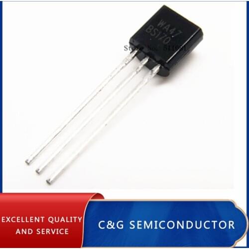 50pcs BS170 MOSFET N-Channel 60V 50mA TO-92 ORIGNAL