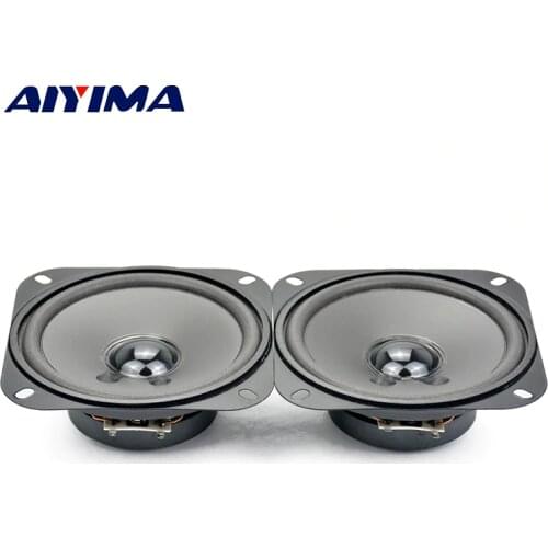 AIYIMA 2Pcs 4Inch Audio Loudspeakers DIY Portable Car Speakers Moisture Proof Speaker 8Ohm 10W