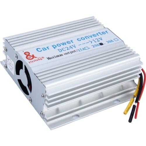 Car Power Supply DC 24V To 12V 20A Converter Step Down Inverter Transformer