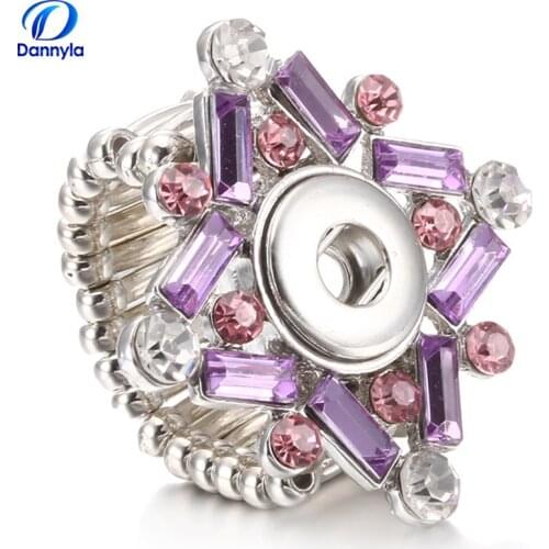 Shining Fashion Design Snap Button Ring Fit 12mm Snp Button Charms For Women LSNR12MM12