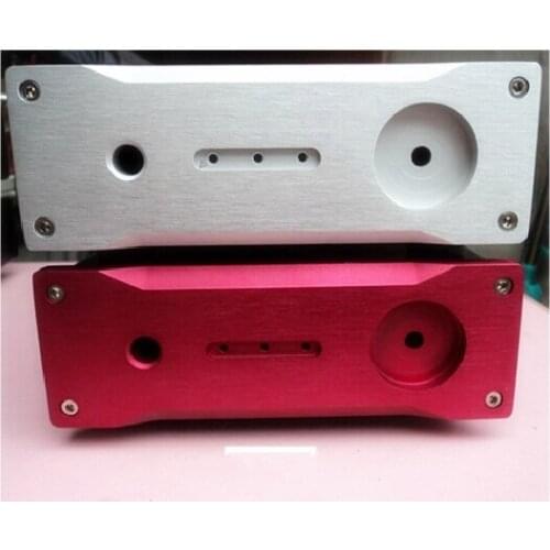 Amp case 168*54*313mm Rose Red mini Full aluminum Power amplifier chassis / AMP case Enclosure / headphone amp case / Box DIY