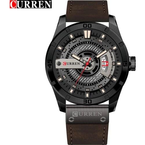 CURREN Hot Fashion Creative Watches Casual Military Quartz Sports Wristwatch Display Date Male Clock Hodinky Relogio Masculino