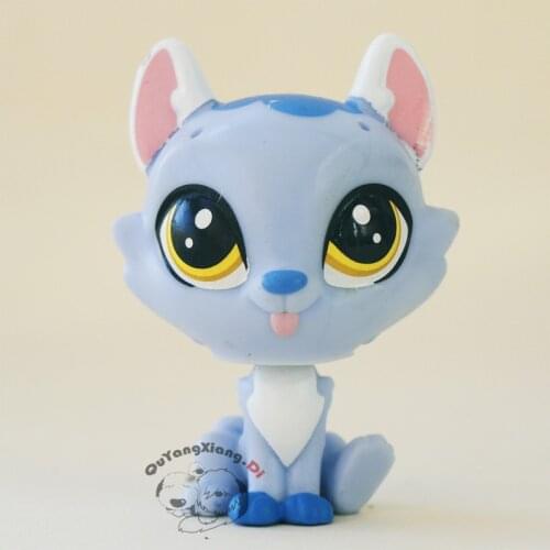 CWM044 Pet Shop Animal Blue tongue cat doll action Figure kitten