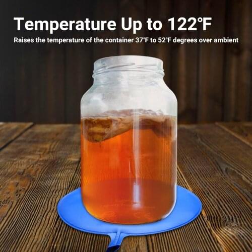 Homebrew Fermentation Heating Pad Beer Brewing Heater for Brewing 12"MET Certified 25W Warm Hydroponic Heat Mat for Alcohol Beer