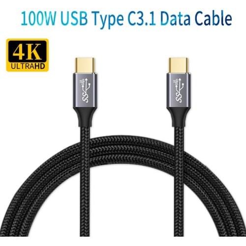 5A 100W PD USB-C to Type C Cable USB 3.1 Gen2 10Gbps Quick Charge4.0 Cable for MacBook Air Pro 2020 Nintendo SAMSUNG Note 20
