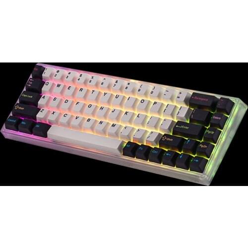 Bluetooth Keydous NJ68 MAX RGB Keyboard Hotswap Mechanical Keyboards 2.4G Wireless Steel Brass Plate