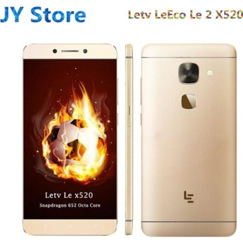 Original 5.5" Letv LeEco Le 2 X520 Cell Phone Snapdragon 652 Octa Core Mobile Phone 3GB 32GB 1920x1080 16MP Android Fingerprint