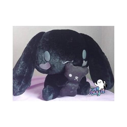 Cute 30cm Original Black Cinnamorol Plush Toys Stuffed Animal Soft Doll Kids Birthday Gift Cartoon Anime