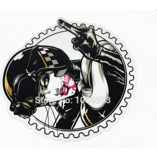 Car Styling Reflective Motorcycle Decals Vinyl Tape for Cafe Racer Sexy Lady Hot Girl
